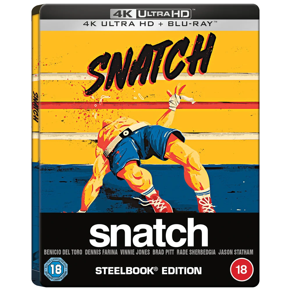 Snatch (2000) - Zavvi Exclusive 20th Anniversary 4K Ultra HD Steelbook (Includes Blu-ray) Image 1