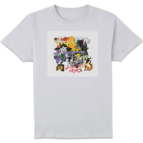 DC Batman Collage Men's T-Shirt - White