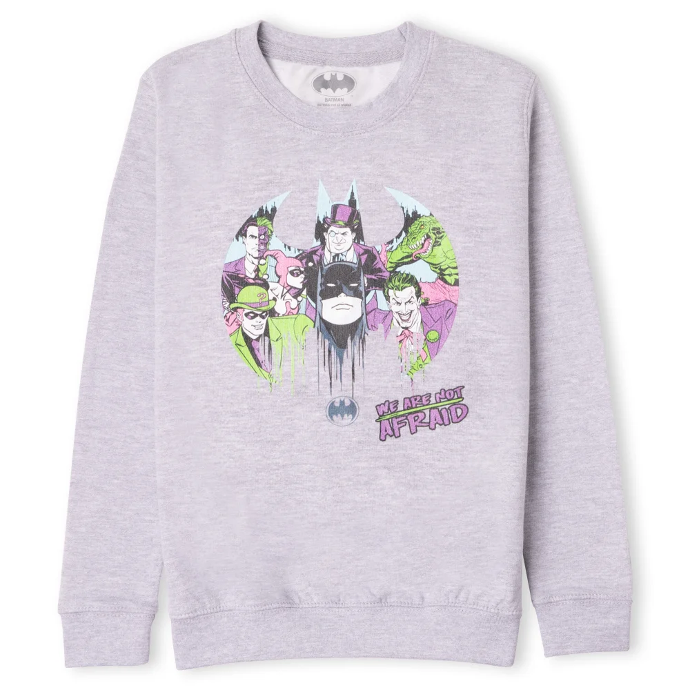 DC Batman We Are Not Afraid Kids' Sweatshirt - Grey - 5-6 Years Image 1