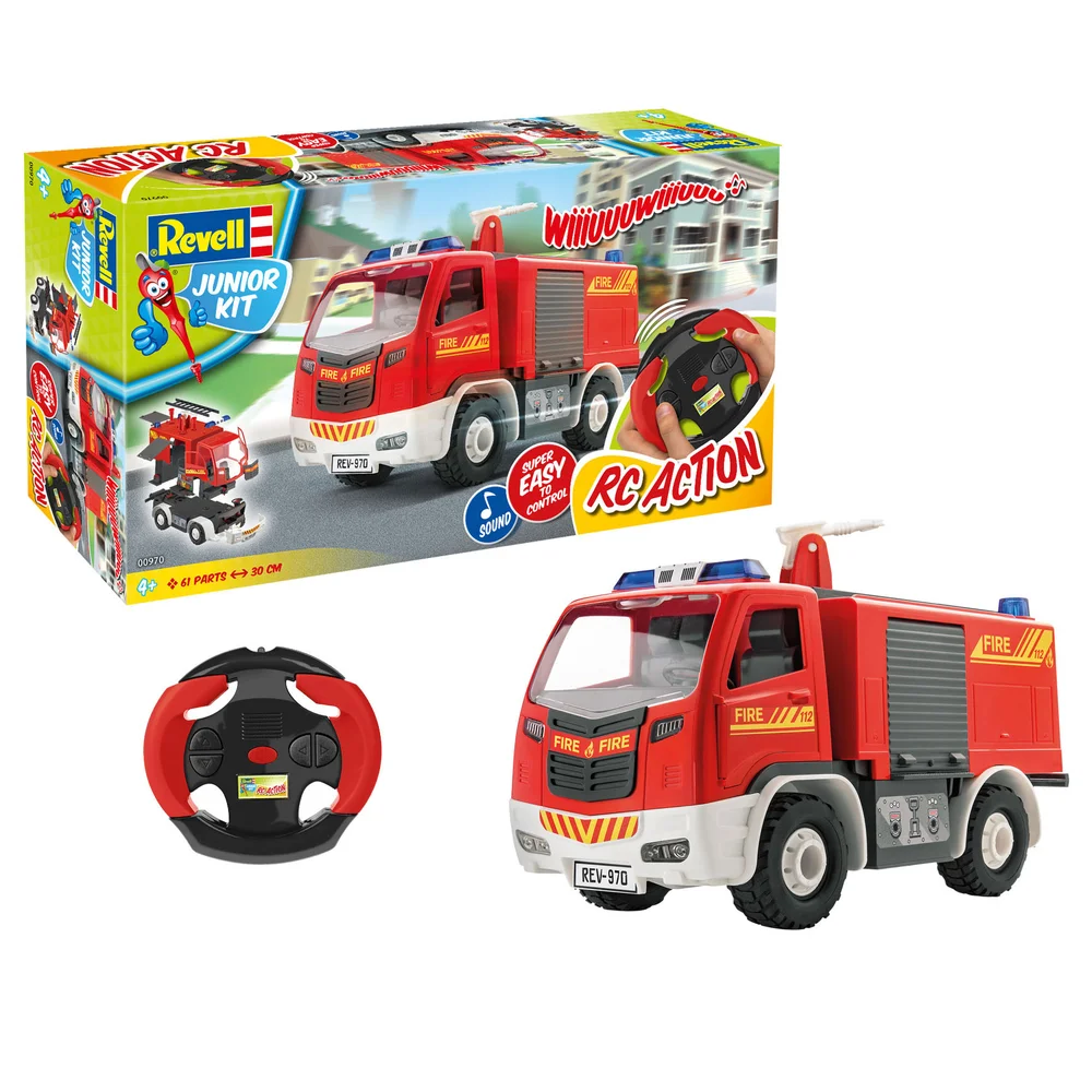 Junior Kit RC Fire Truck Model Kit (1:20 Scale) Image 1
