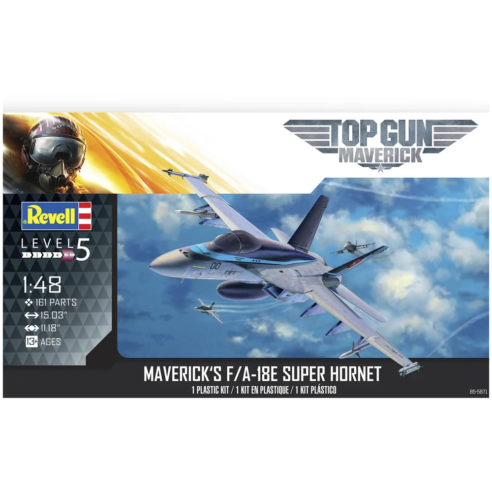 Top Gun - Maverick's F/A-18E Super Hornet Easy Click Model Kit (1:48 Scale) Image 1