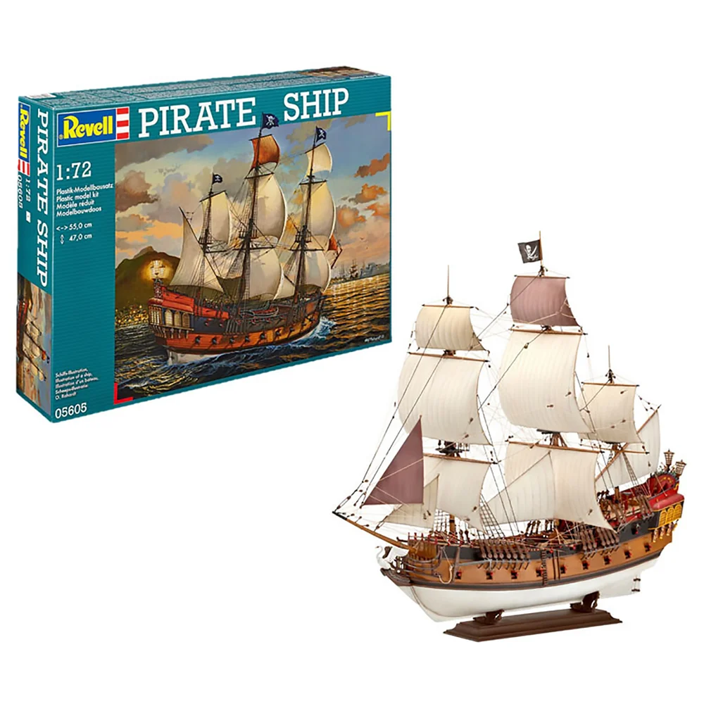 Pirate Ship Model Kit (1:72 Scale) Image 1