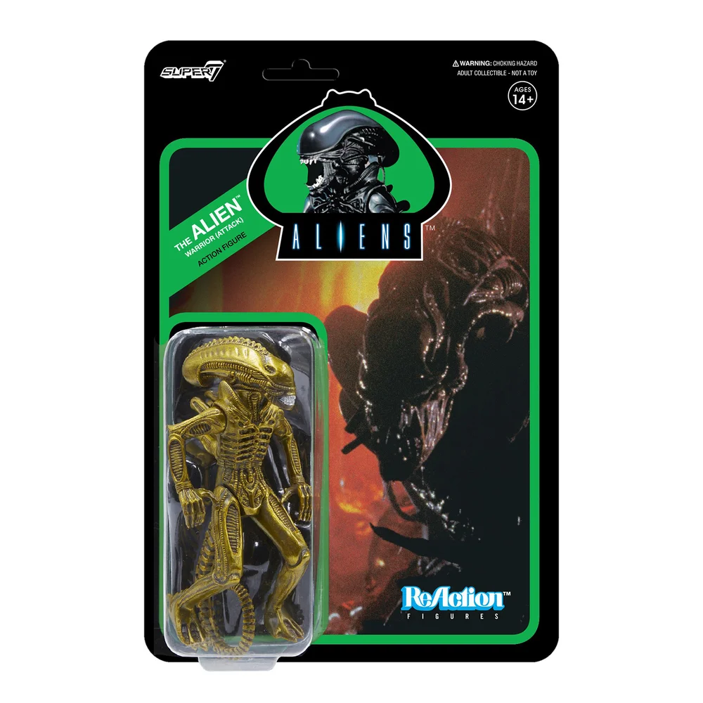 Super7 Aliens ReAction Figure - Warrior (Attack) Image 1