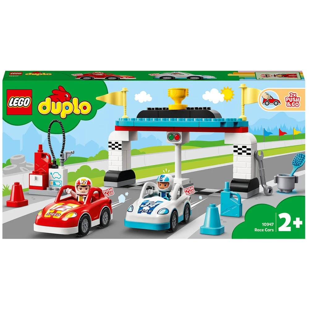 LEGO DUPLO Town: Race Cars Toy for Toddlers 2 Years Old (10947) Image 1