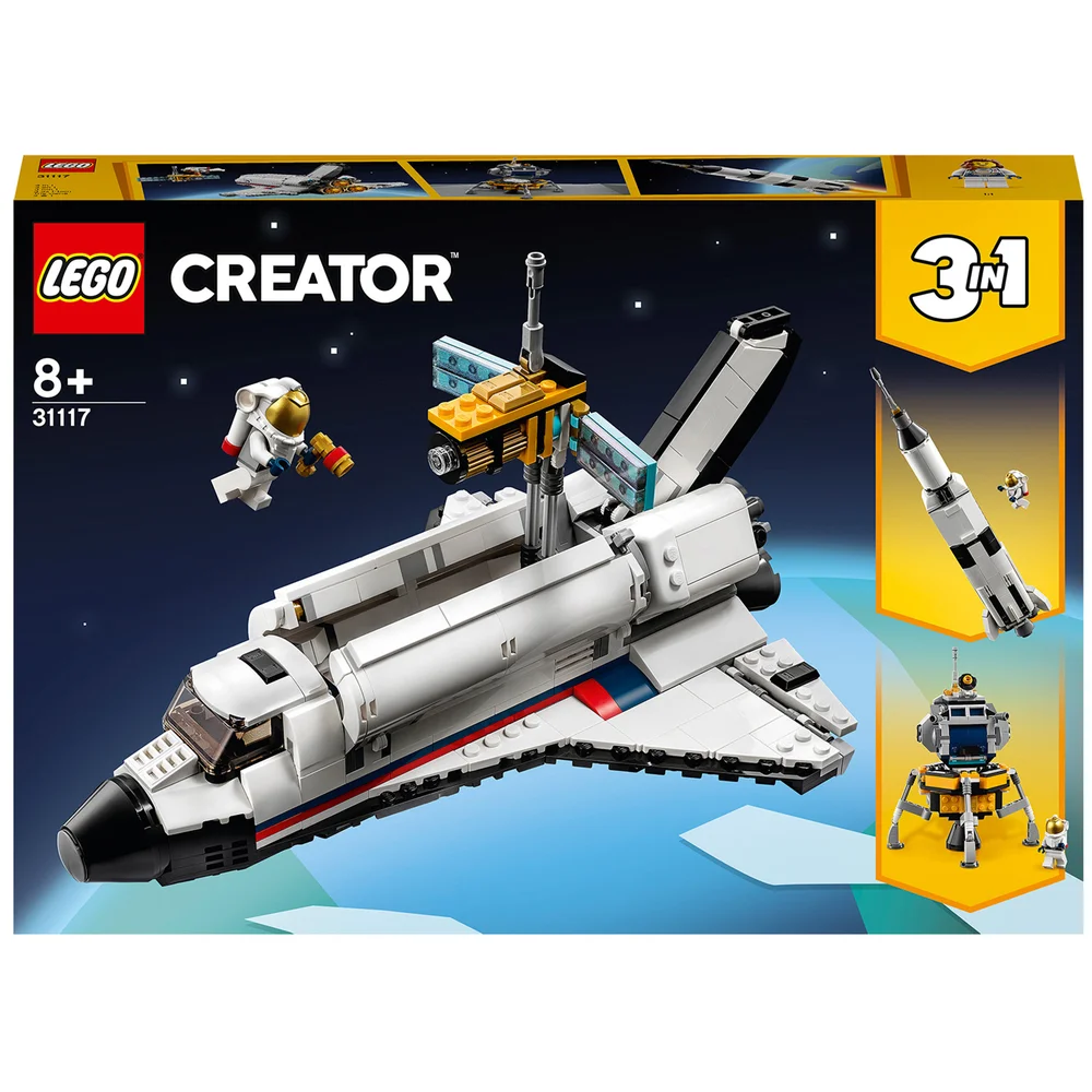 LEGO Creator: 3in1 Space Shuttle Adventure Building Set (31117) Image 1