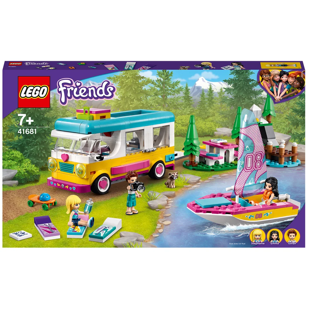 LEGO Friends: Forest Camper Van & Sailboat Toy Set (41681) Image 1