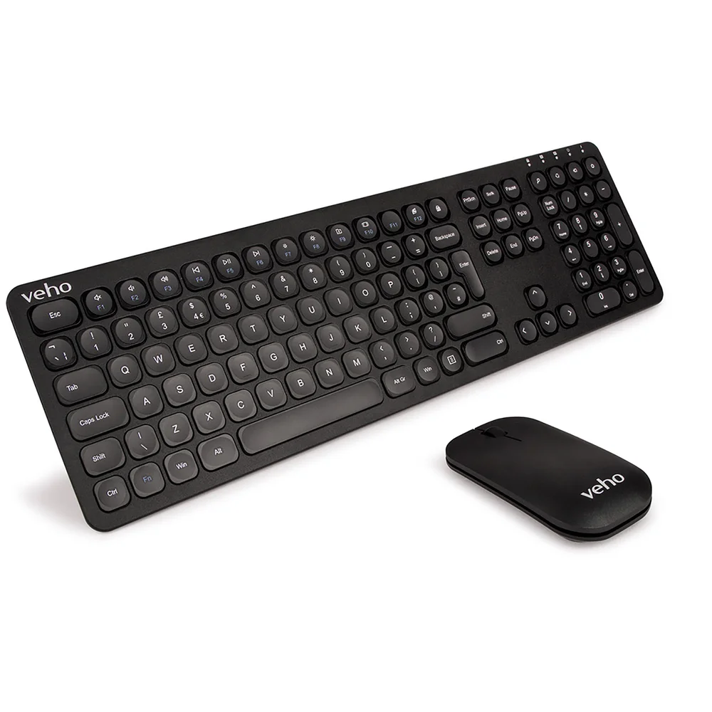Veho HUT8 WZ-1 2.4ghz Slimline Wireless Keyboard & Mouse Image 1