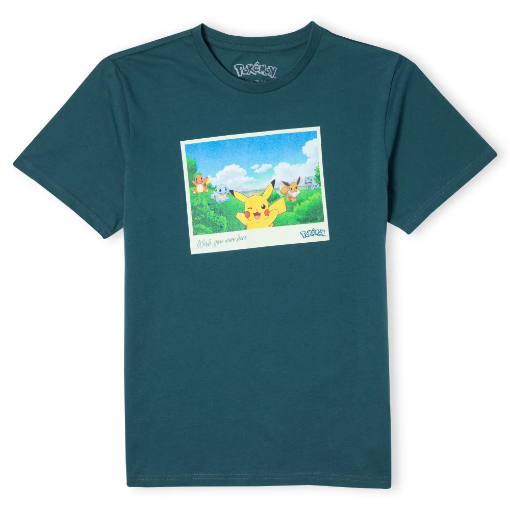 Pokémon Wish You Were Here Unisex T-Shirt - Green - S Image 1
