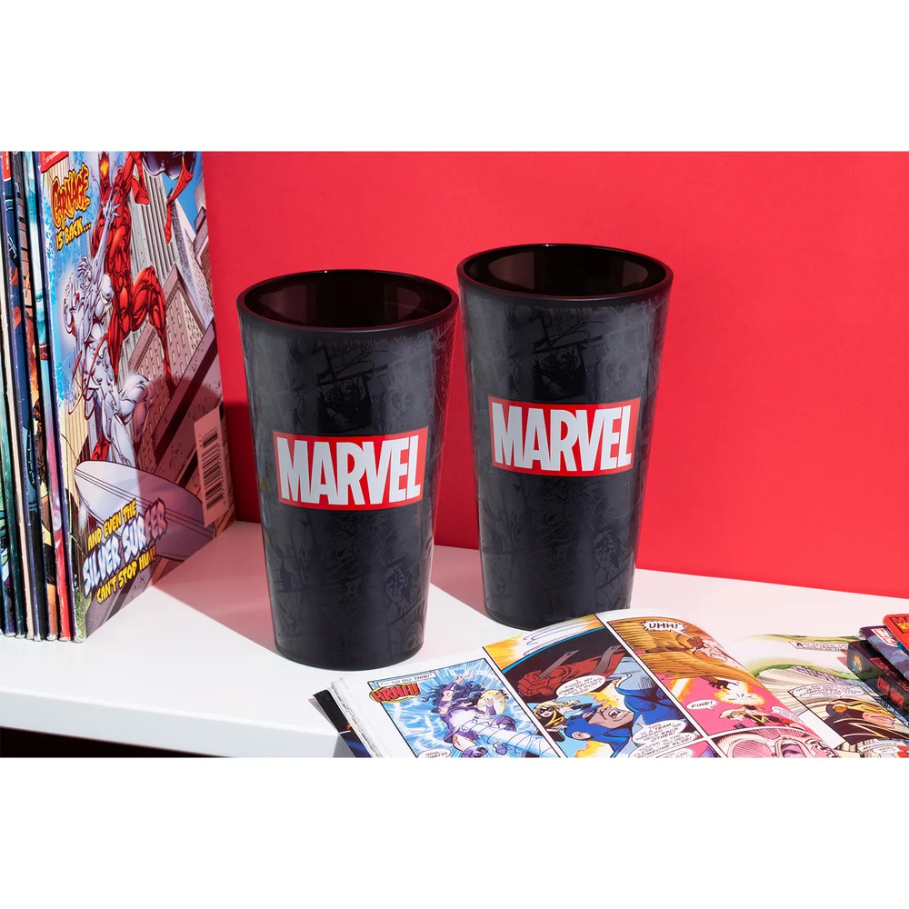 Marvel Logo Glass Image 1