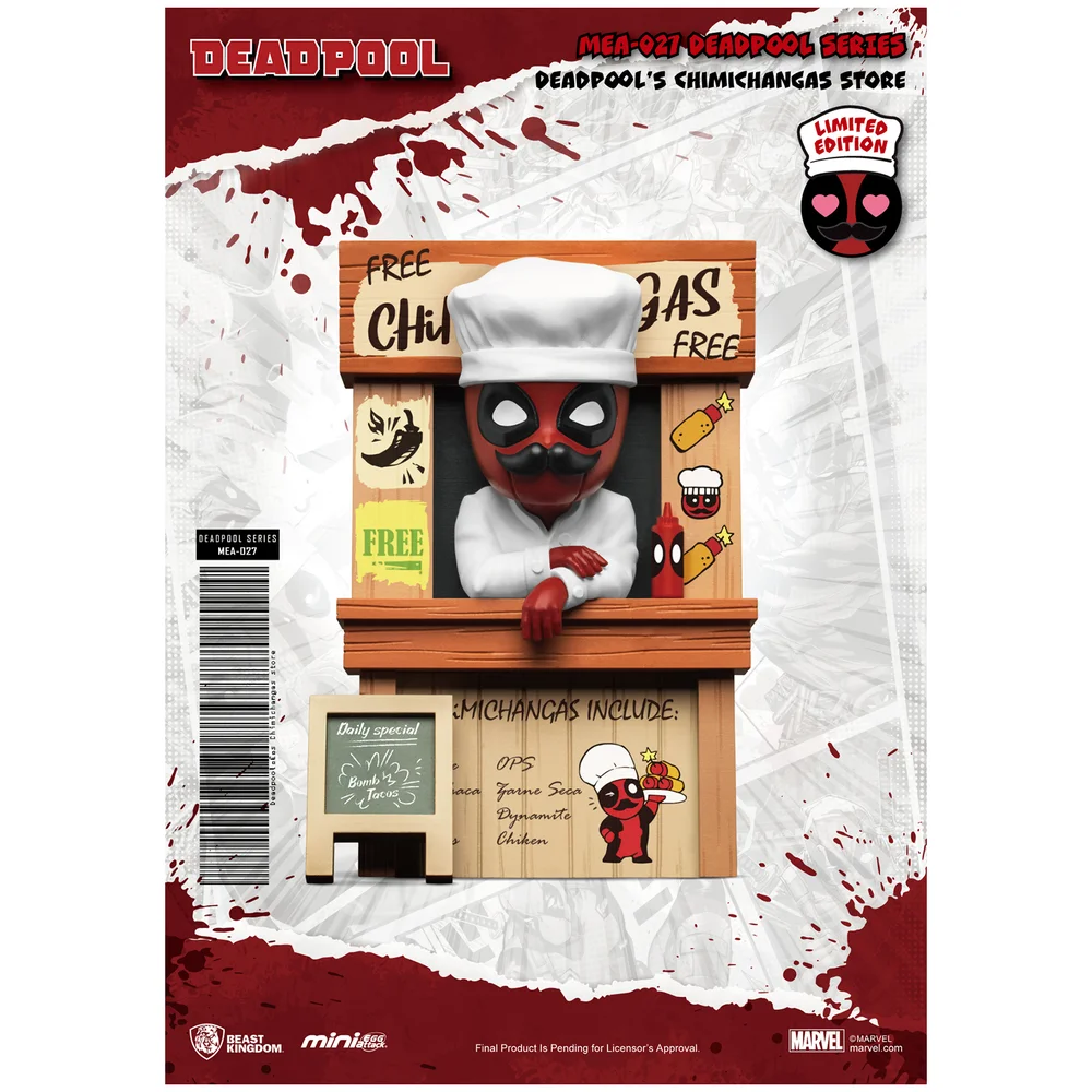 Beast Kingdom Deadpool Deadpool's Chimichangas Store Mini Egg Attack Figurine Image 1