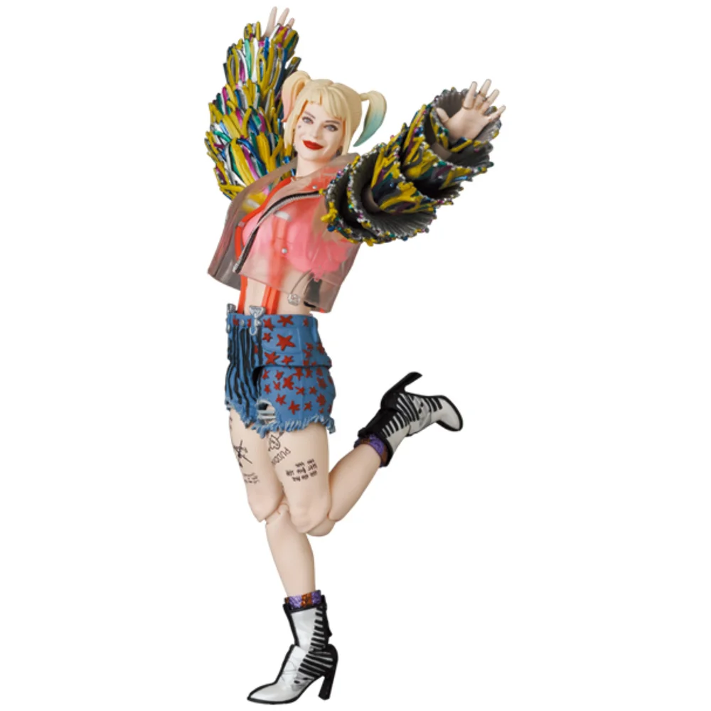 Medicom Birds Of Prey MAFEX Figure - Harley Quinn (Caution Tape Version) Image 1