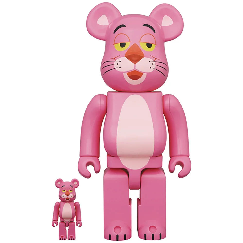 Medicom Pink Panther 100 & 400 Be@rbrick 2 Pack Image 1