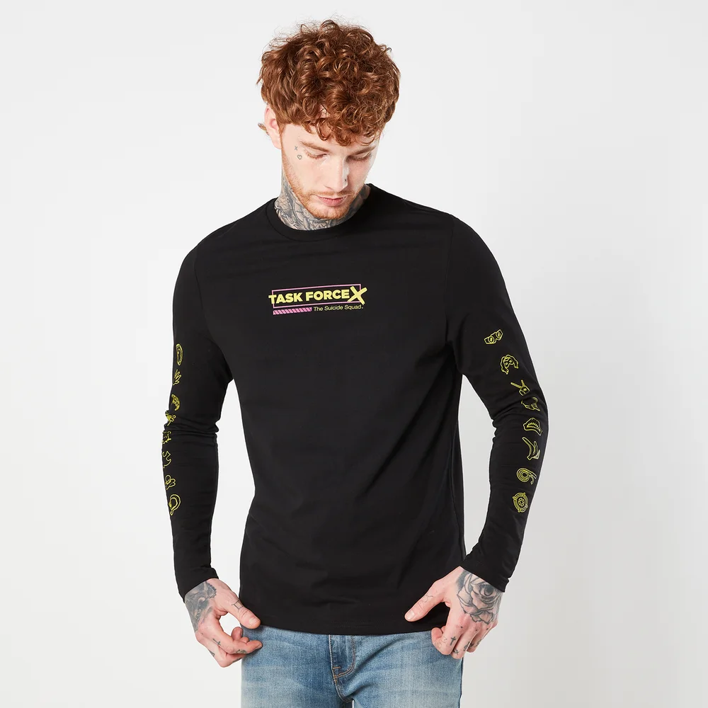 Suicide Squad Task Force X Unisex Long Sleeve T-Shirt - Black - XS Image 1