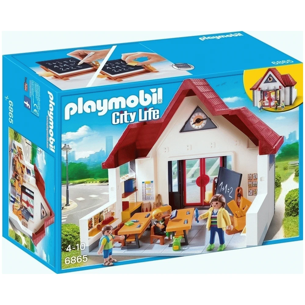 Playmobil City Life School House with Movable Clock Hands (6865) Image 1