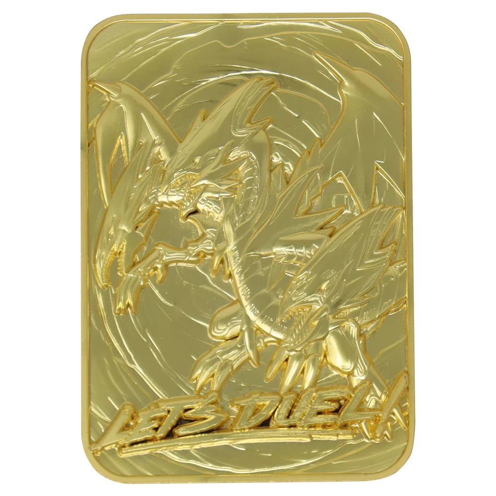 Fanattik Yu-Gi-Oh! Blue Eyes Ultimate Dragon 24K Gold Plated Limited Edition Collectible Metal Card Image 1