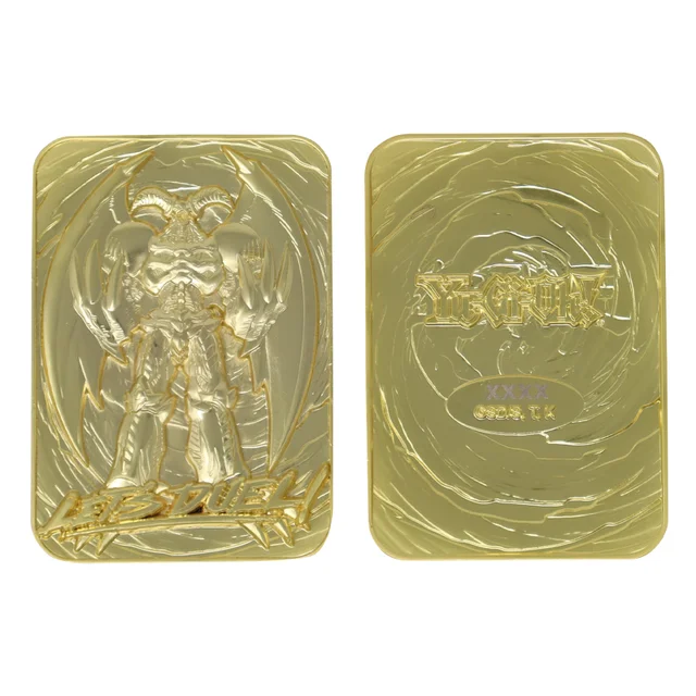 Fanattik Yu-Gi-Oh! Summoned Skull 24K Gold Plated Limited Edition Collectible Metal Card