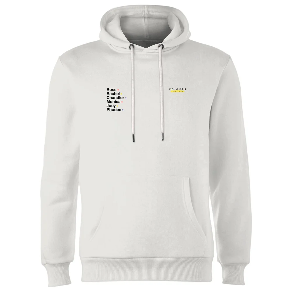 Friends Names Unisex Hoodie - White - S Image 1