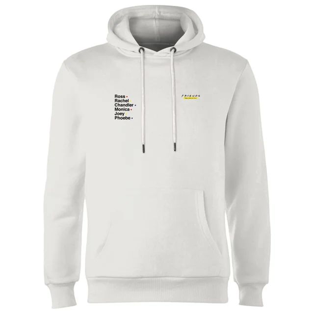 Friends Names Unisex Hoodie - White
