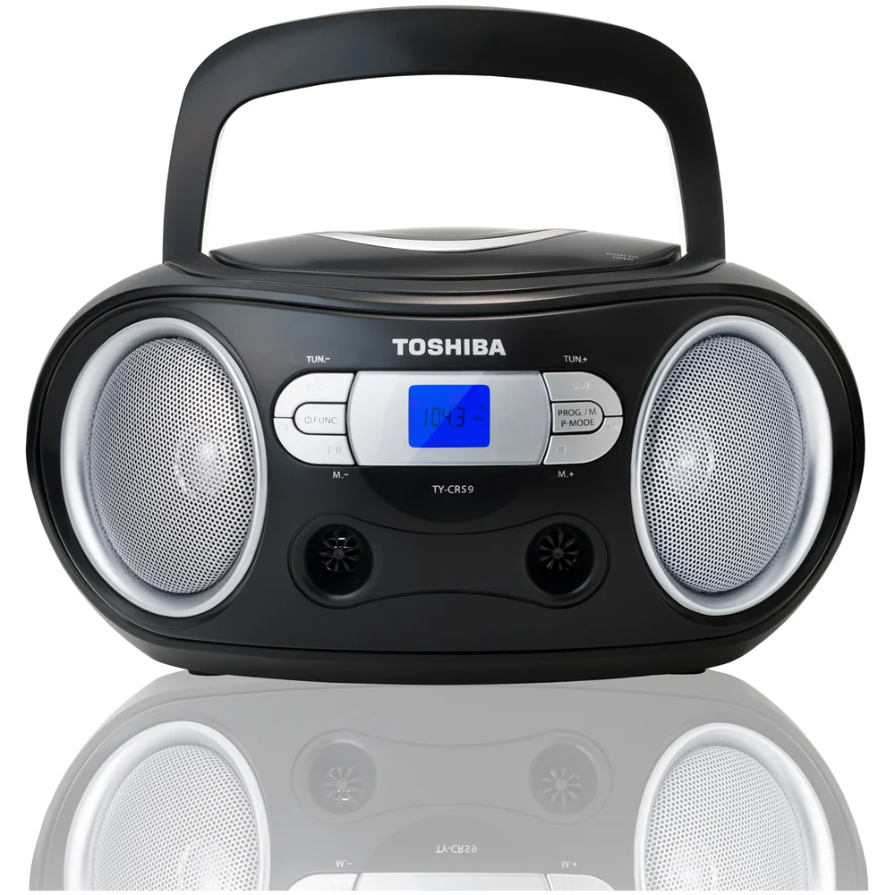 Toshiba Portable CD Boombox - Black Image 1