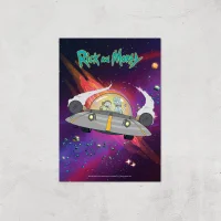 Rick and Morty Rocket Adventure Giclee Art Print