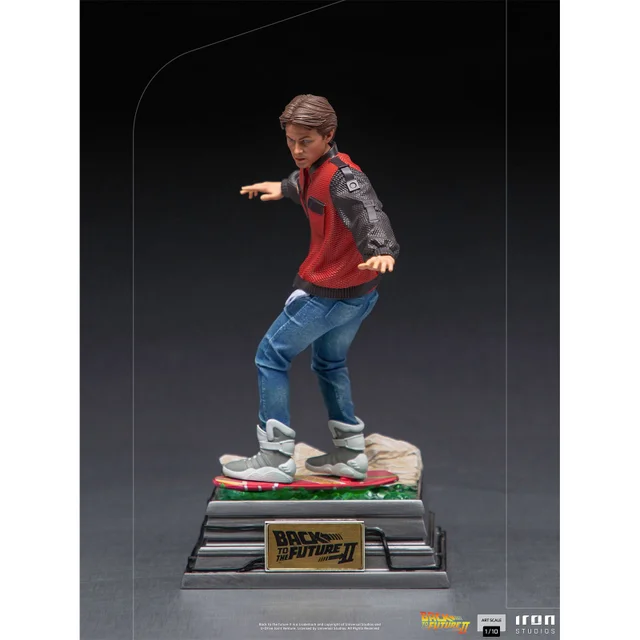 Iron Studios Back to the Future II Art Scale Statue 1/10 Marty McFly on Hoverboard 22 cm