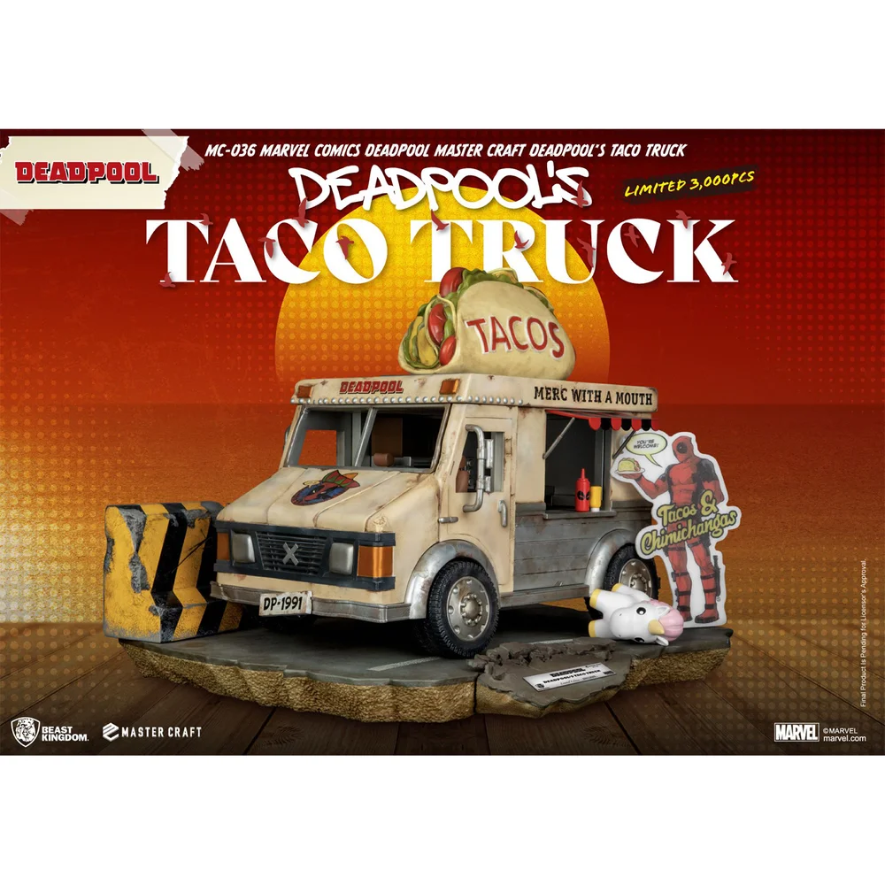 Beast Kingdom Marvel Comics Deadpool's Taco Truck Master Craft Statue Image 1