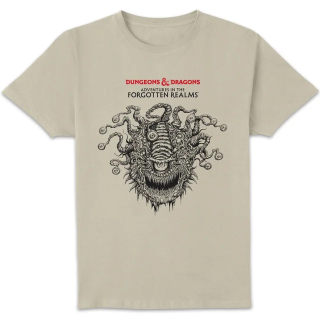 Dungeons & Dragons Beholder Unisex T-Shirt - White Vintage Wash