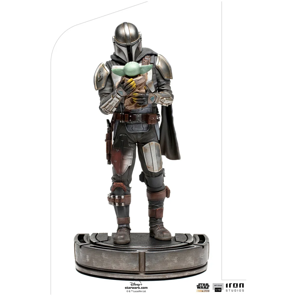 Iron Studios Star Wars The Mandalorian Art Scale Statue 1/10 Mandalorian & Grogu 22 cm Image 1
