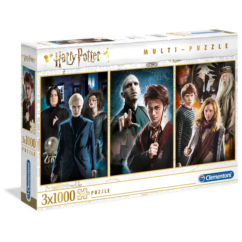 Clementoni 3 x 1000pcs Jigsaw Puzzle - Harry Potter Image 1