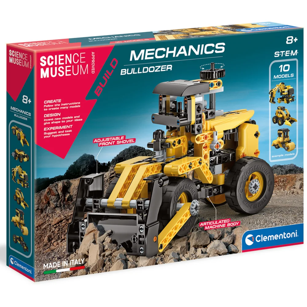 Clementoni Mechanics Laboratory - Bulldozer Toy Image 1