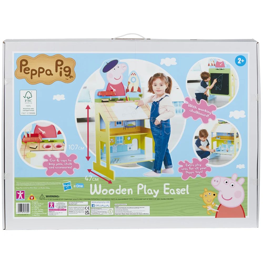 Peppa Pig - Play and Draw Wooden Easel Image 1