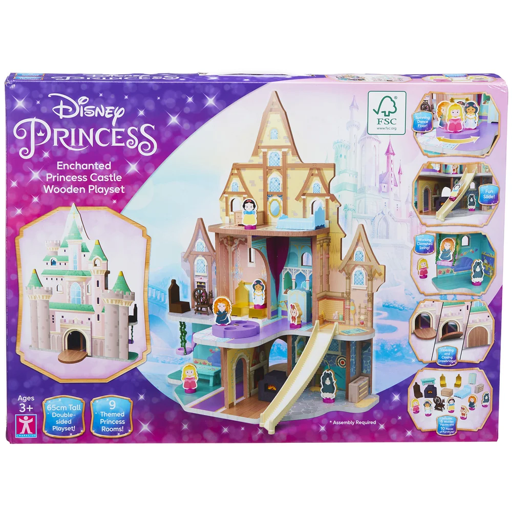 Disney Princess - Enchanted Princess Castle Wooden Playset Image 1