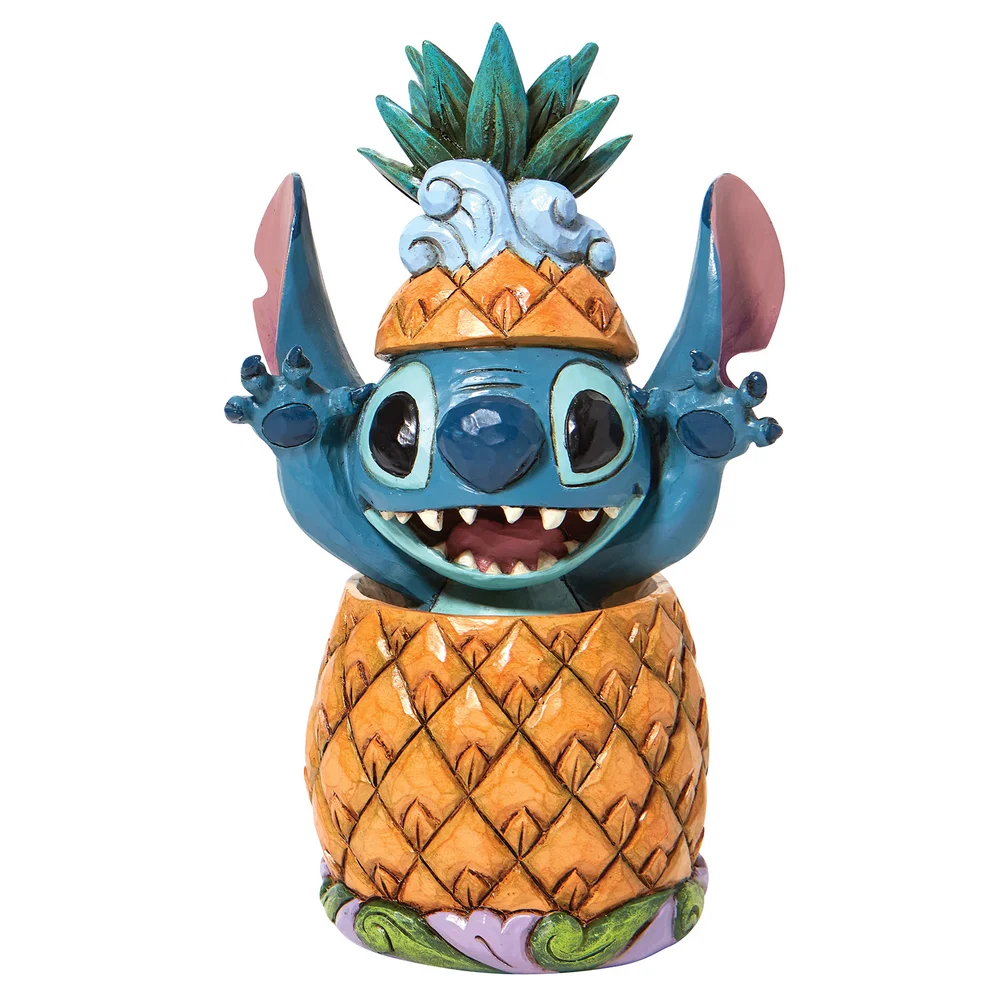 Disney Traditions Stitch In A Pineapple Figurine Image 1