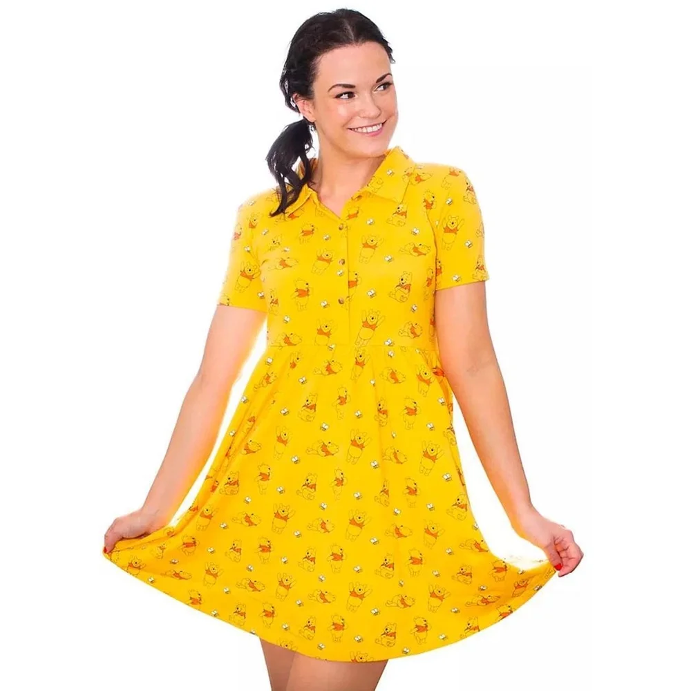 Cakeworthy Winnie the Pooh Button Up Dress - S Image 1