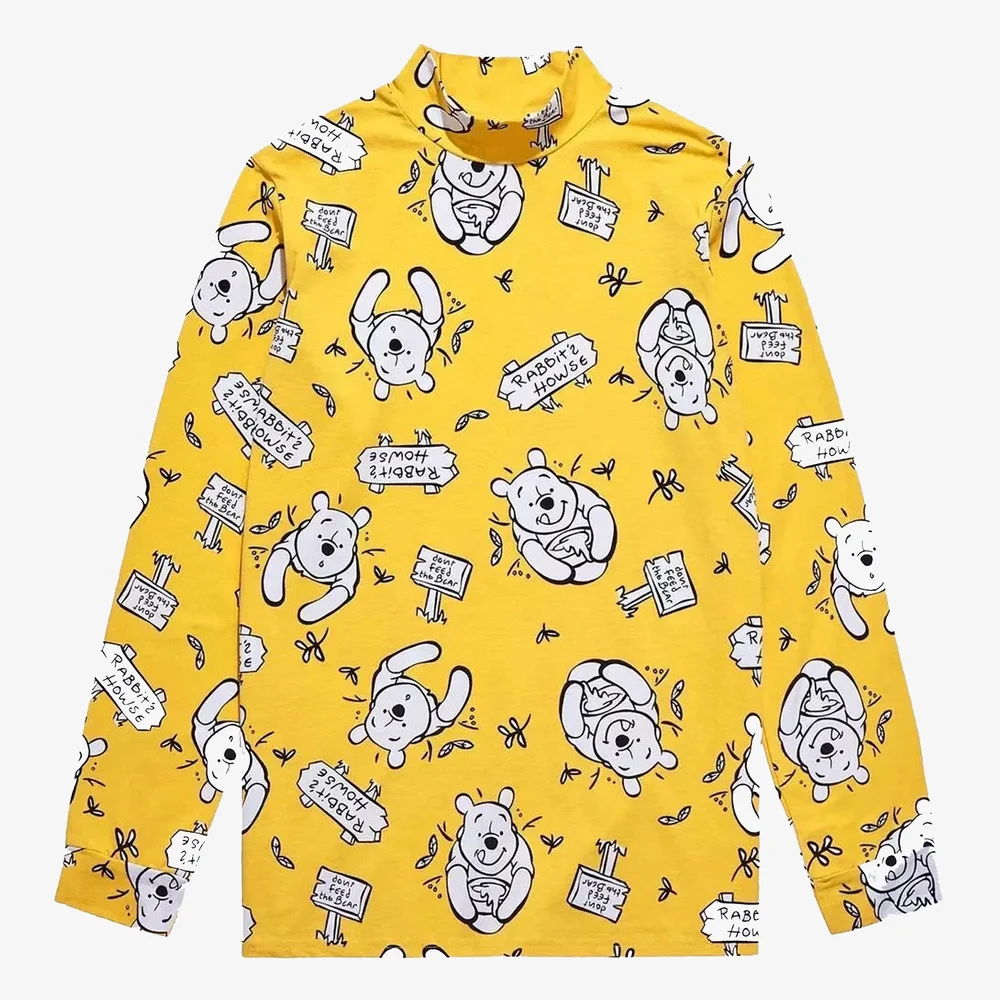 Cakeworthy Winnie the Pooh Mockneck Long Sleeve T-Shirt - S Image 1
