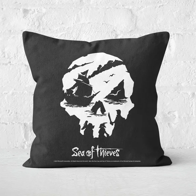 Sea Of Thieves Reaper and Tattoo Print Square Cushion