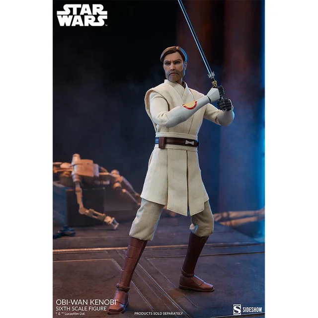 Sideshow Star Wars The Clone Wars Action Figure 1/6 Obi-Wan Kenobi 30 cm