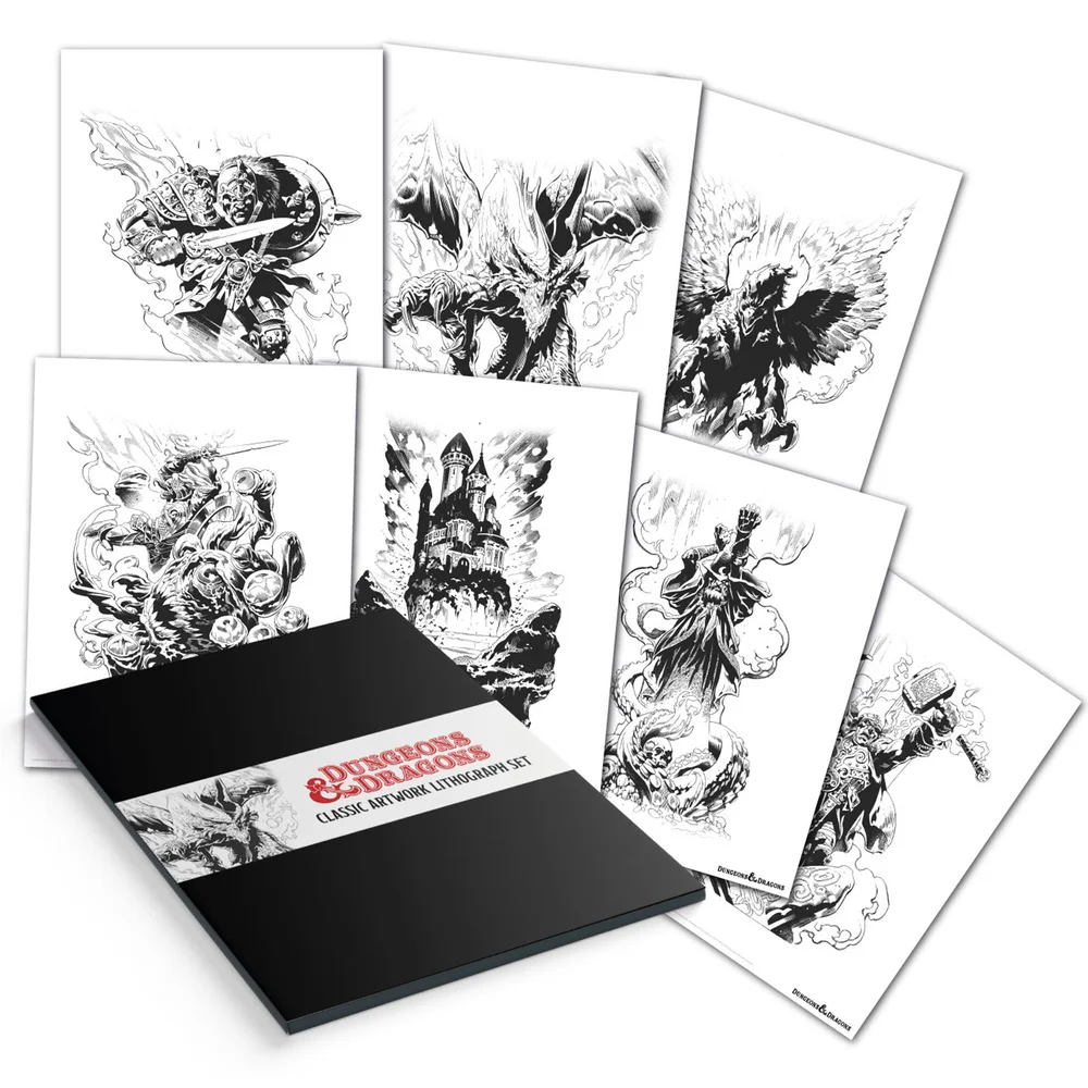 Fanattik Dungeons & Dragons Lithograph Set Image 1