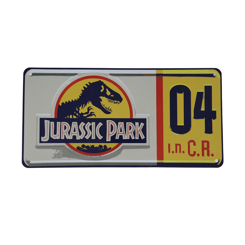 Fanattik Jurassic Park Replica License Plate Image 1