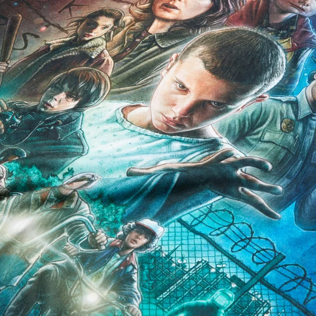 Stranger Things Classic Poster Beach Towel