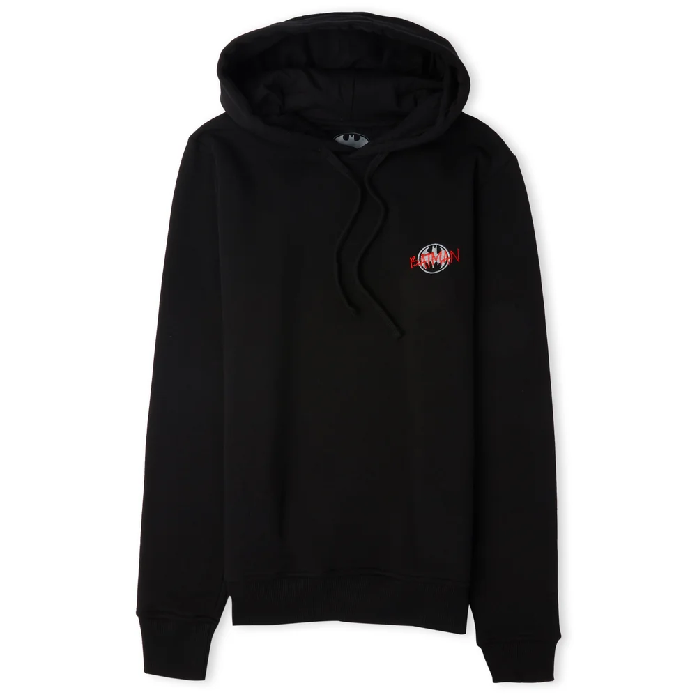Batman Graffiti Embroidered Hoodie - Black - S Image 1