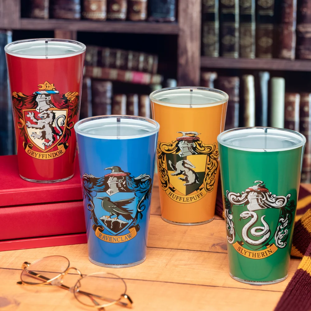Harry Potter House Crest Glasses (Set of 4) Image 1