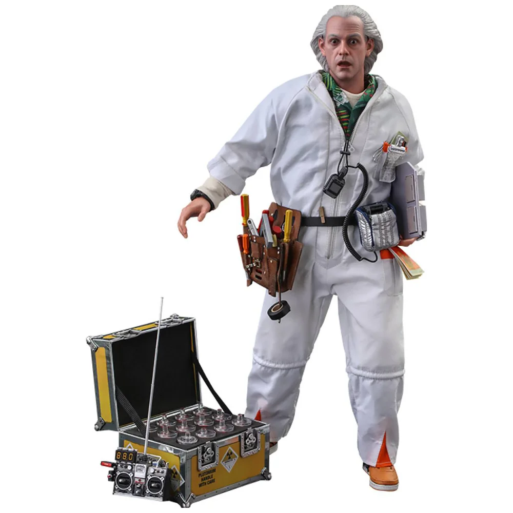 Hot Toys Back to the Future Movie Masterpiece Action Figure 1/6 Doc Brown (Deluxe Version) 30cm Image 1