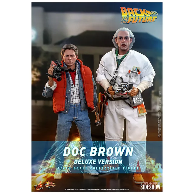 Hot Toys Back to the Future Movie Masterpiece Action Figure 1/6 Doc Brown (Deluxe Version) 30cm