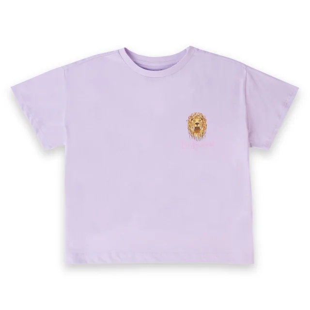 Harry Potter Luna Lovegood Lion Women's Cropped T-Shirt - Lilac