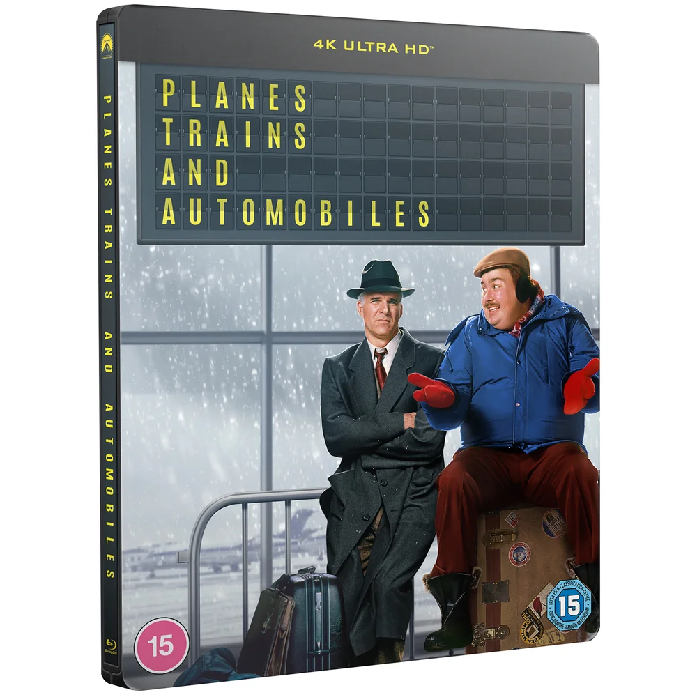 Planes, Trains and Automobiles Zavvi Exclusive 4K Ultra HD Steelbook (includes Blu-ray) Image 1