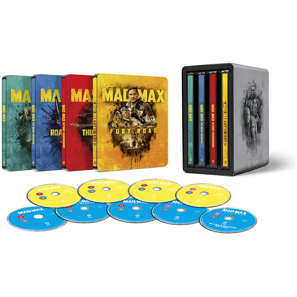 Mad Max Anthology - 4K Ultra HD Zavvi Exclusive Steelbook Collection Image 1