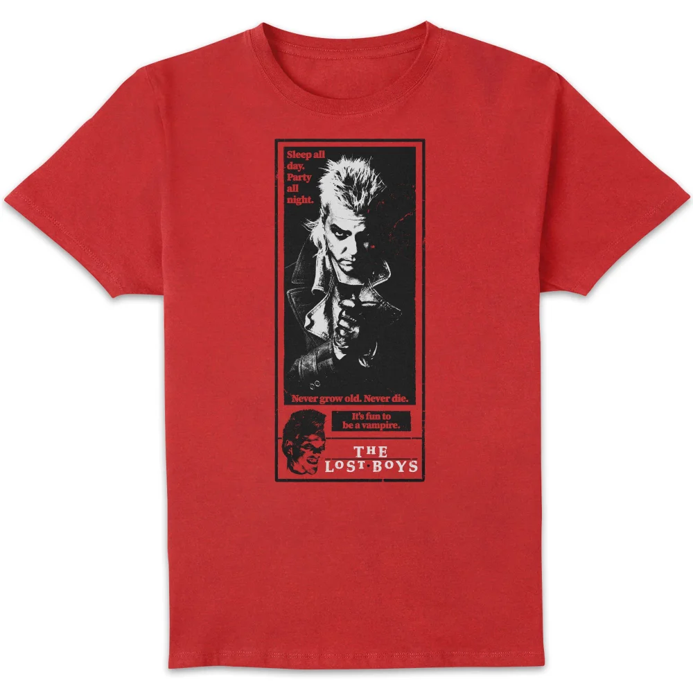 The Lost Boys Sleep All Day Party All Night Unisex T-Shirt - Red - S Image 1