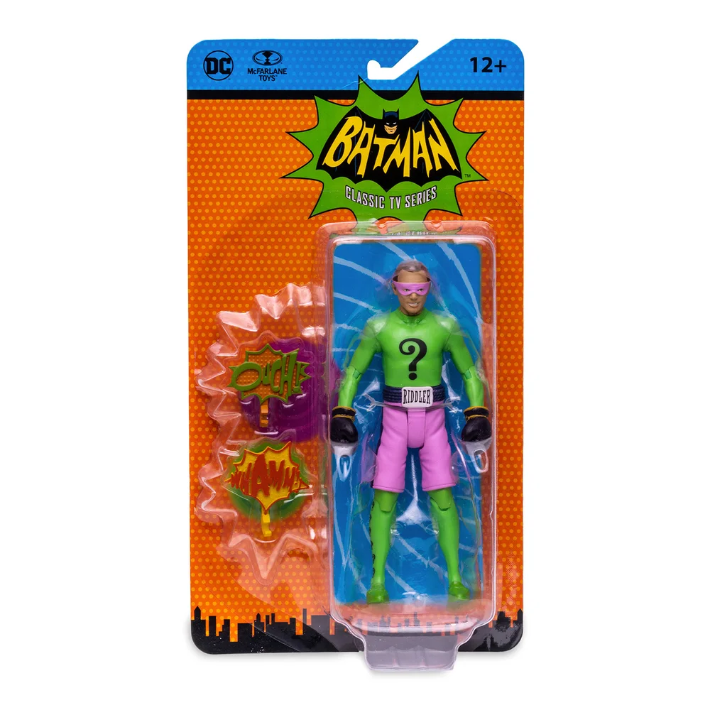 McFarlane DC Retro 6In Wv3 - Batman 66 - Riddler Boxing Action Figure Image 1