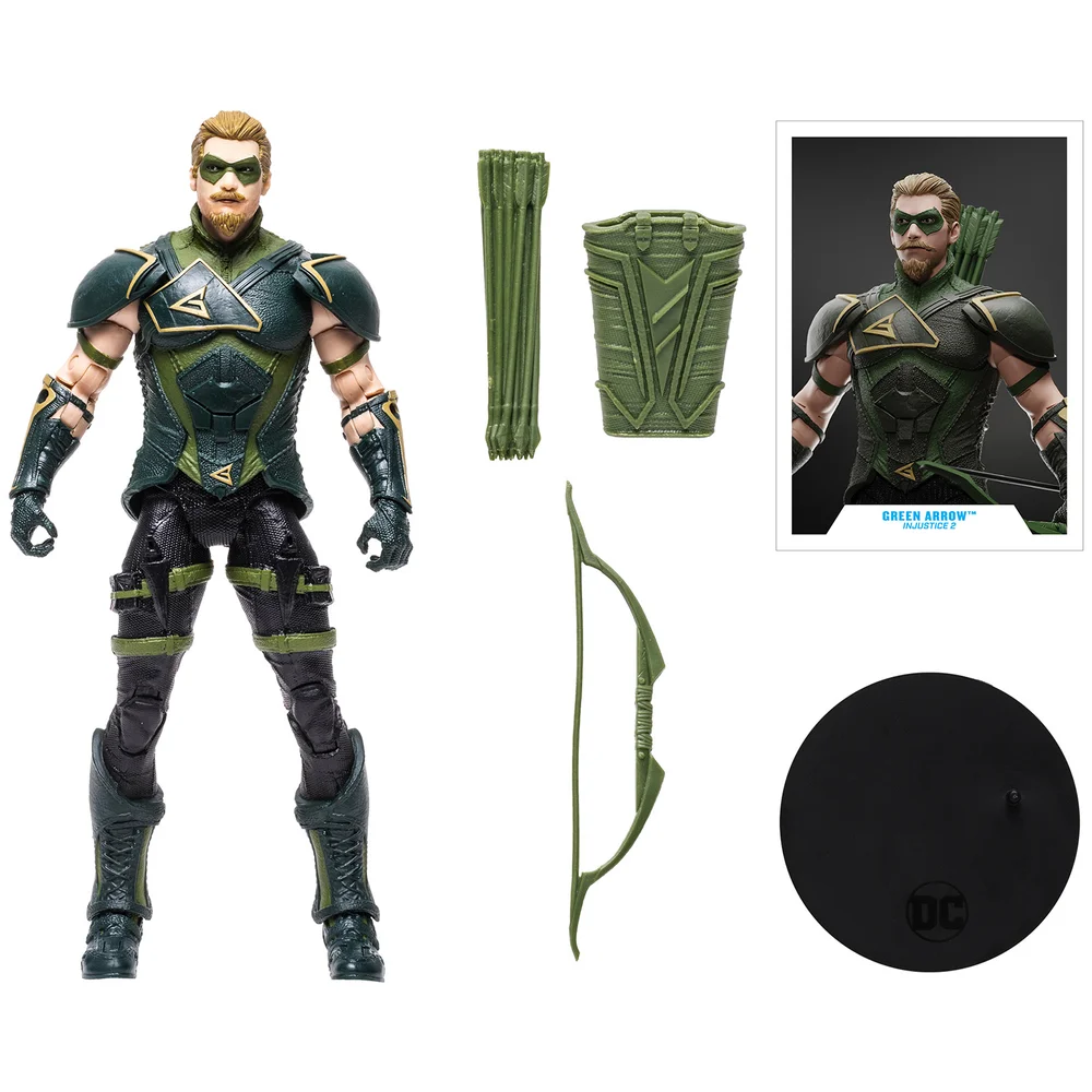 McFarlane DC Gaming 7 Inch Action Figure Wv7 - Green Arrow Image 1